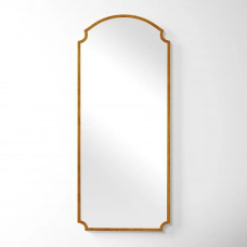 Настенное и напольное зеркало-арка в золотой раме Паулина 